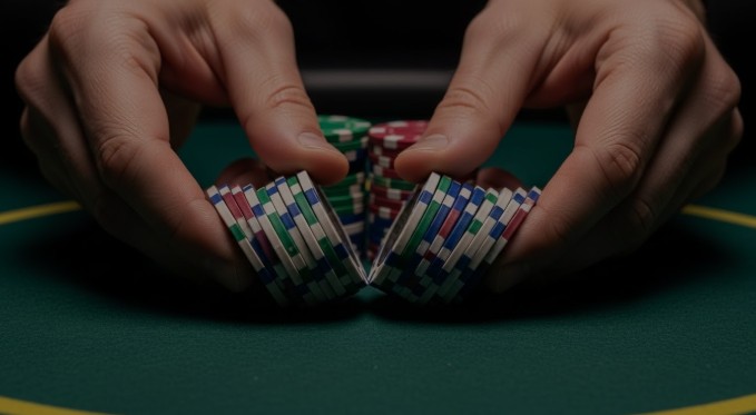 how to shuffle poker chips